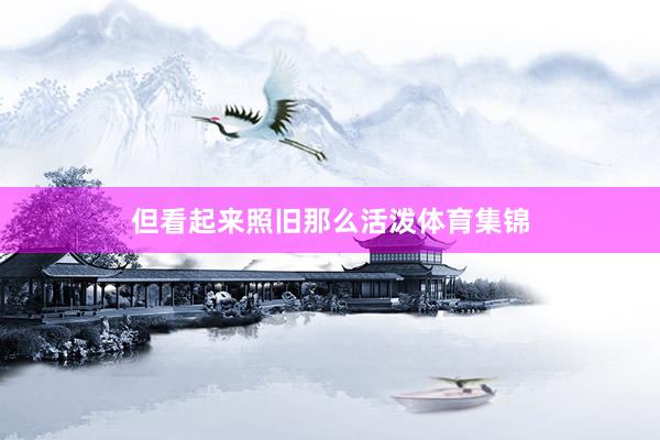 但看起来照旧那么活泼体育集锦